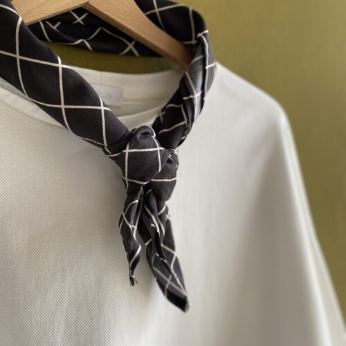 Crespino foulard nero