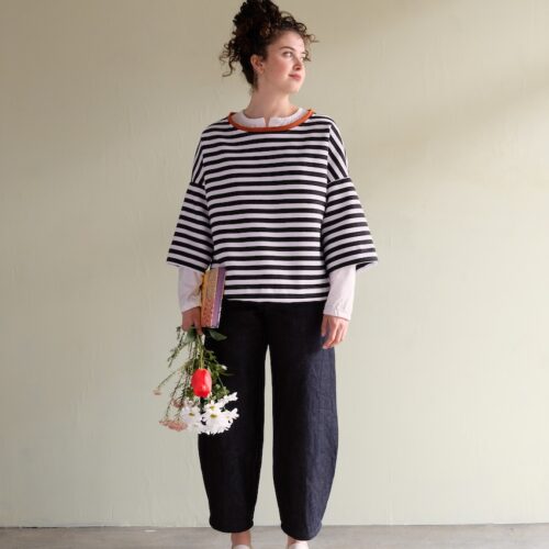 Piperita felpa a righe