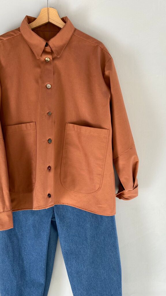 Artemisia camicia color terracotta - immagine 5