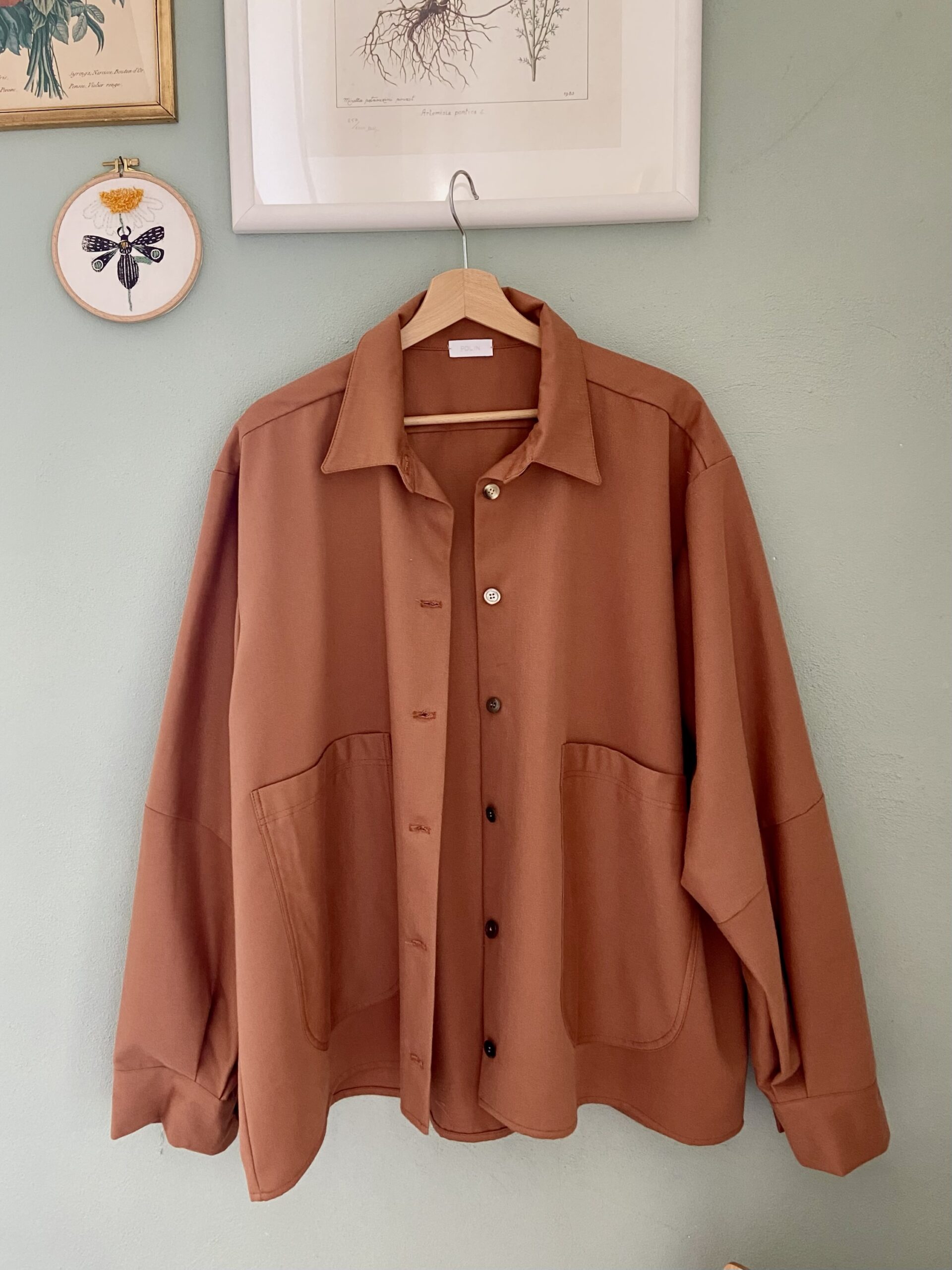 Artemisia camicia color terracotta - immagine 3