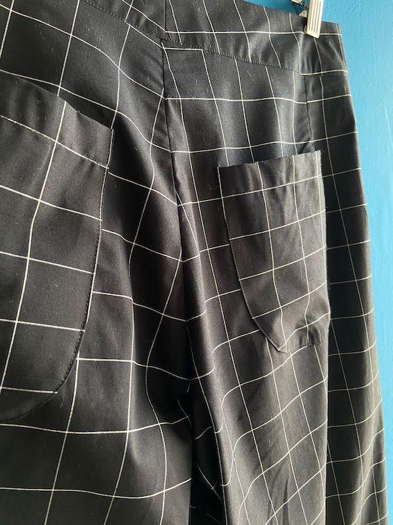 Pantalone Corniolo nero a quadri - immagine 8