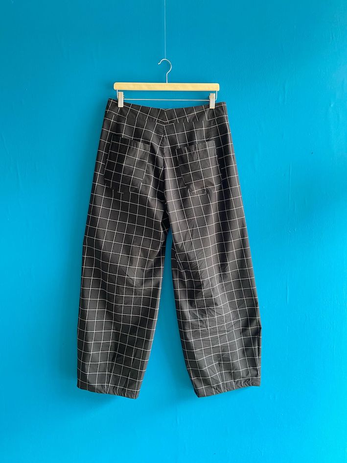 Pantalone Corniolo nero a quadri - immagine 6