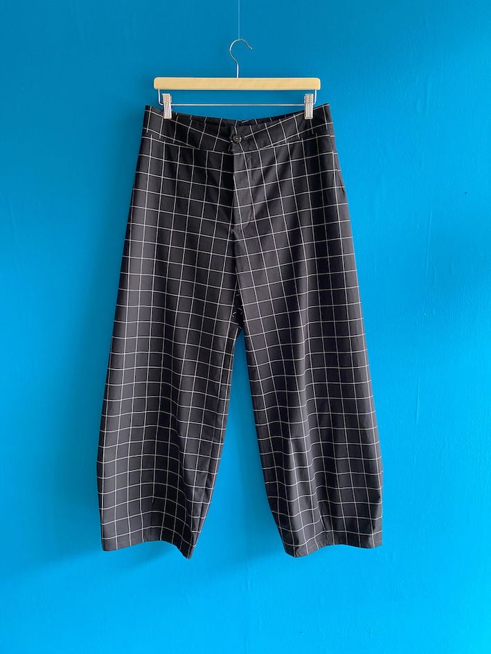 Pantalone Corniolo nero a quadri - immagine 5