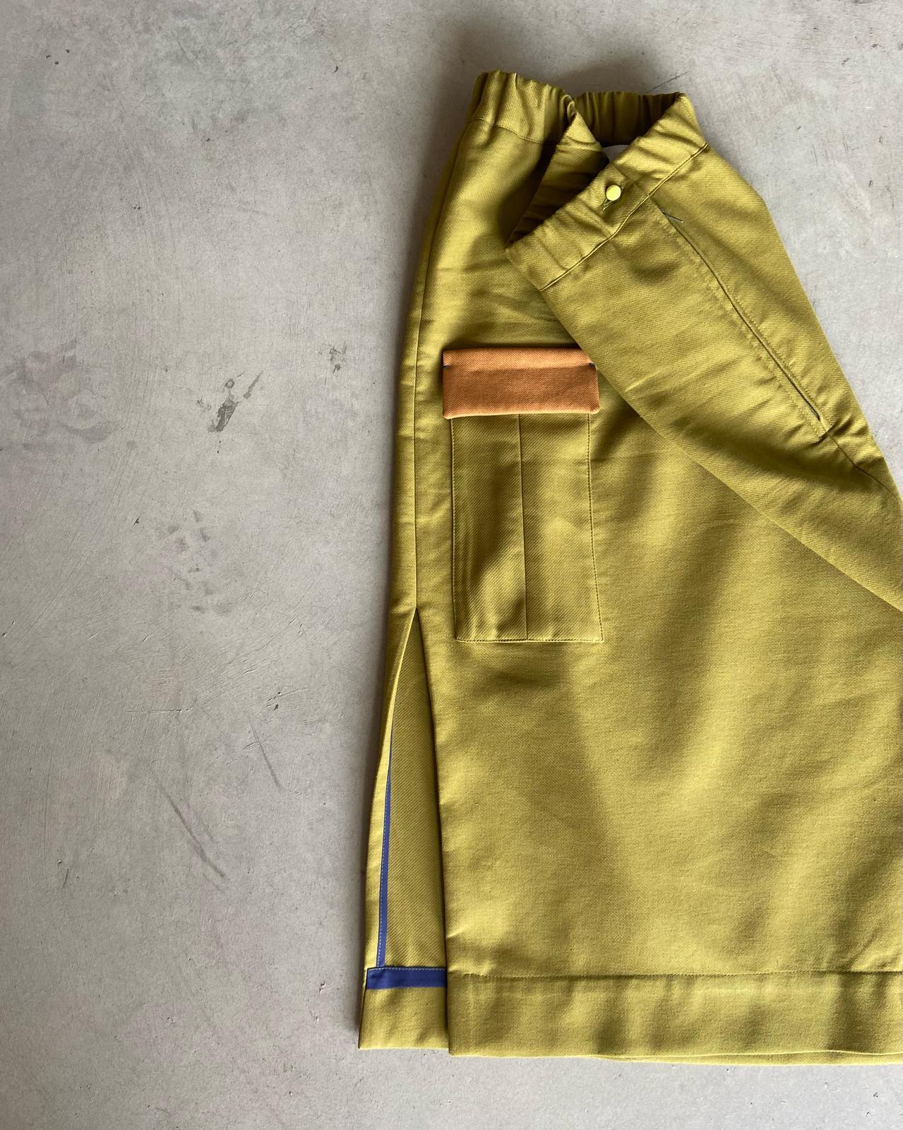 Pimpinella, gonna verde olio - immagine 5