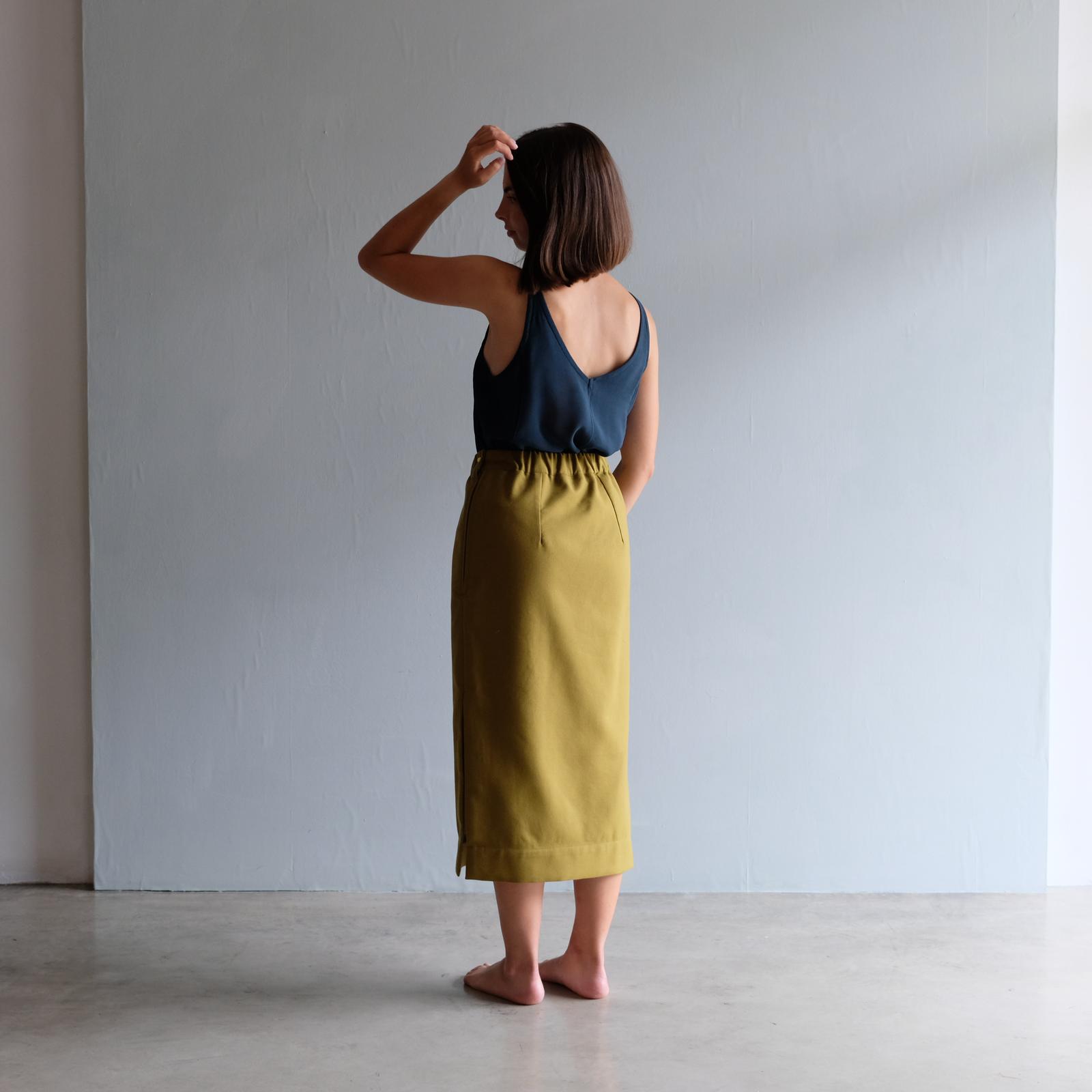 Pimpinella, gonna verde olio - immagine 7