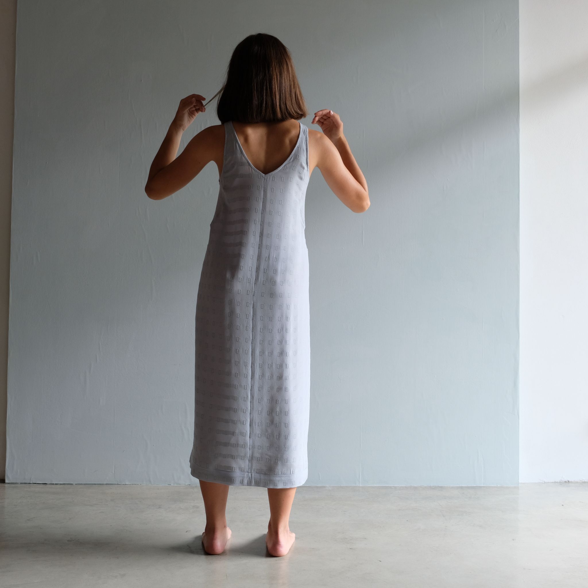 Papavero, abito azzurro - su misura - immagine 2