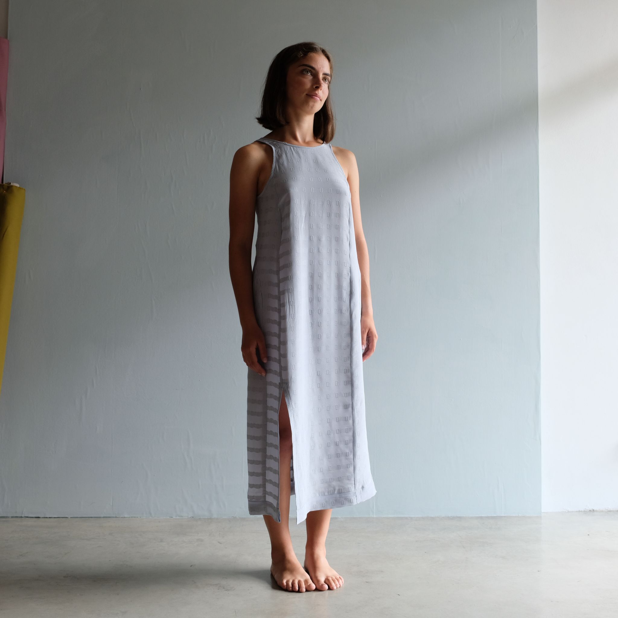 Papavero, abito azzurro - su misura - immagine 3