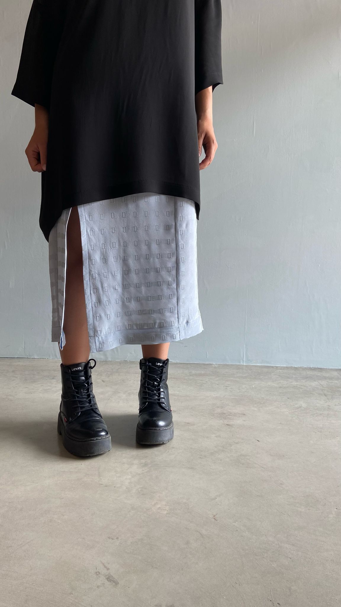 Papavero, abito azzurro - su misura - immagine 4