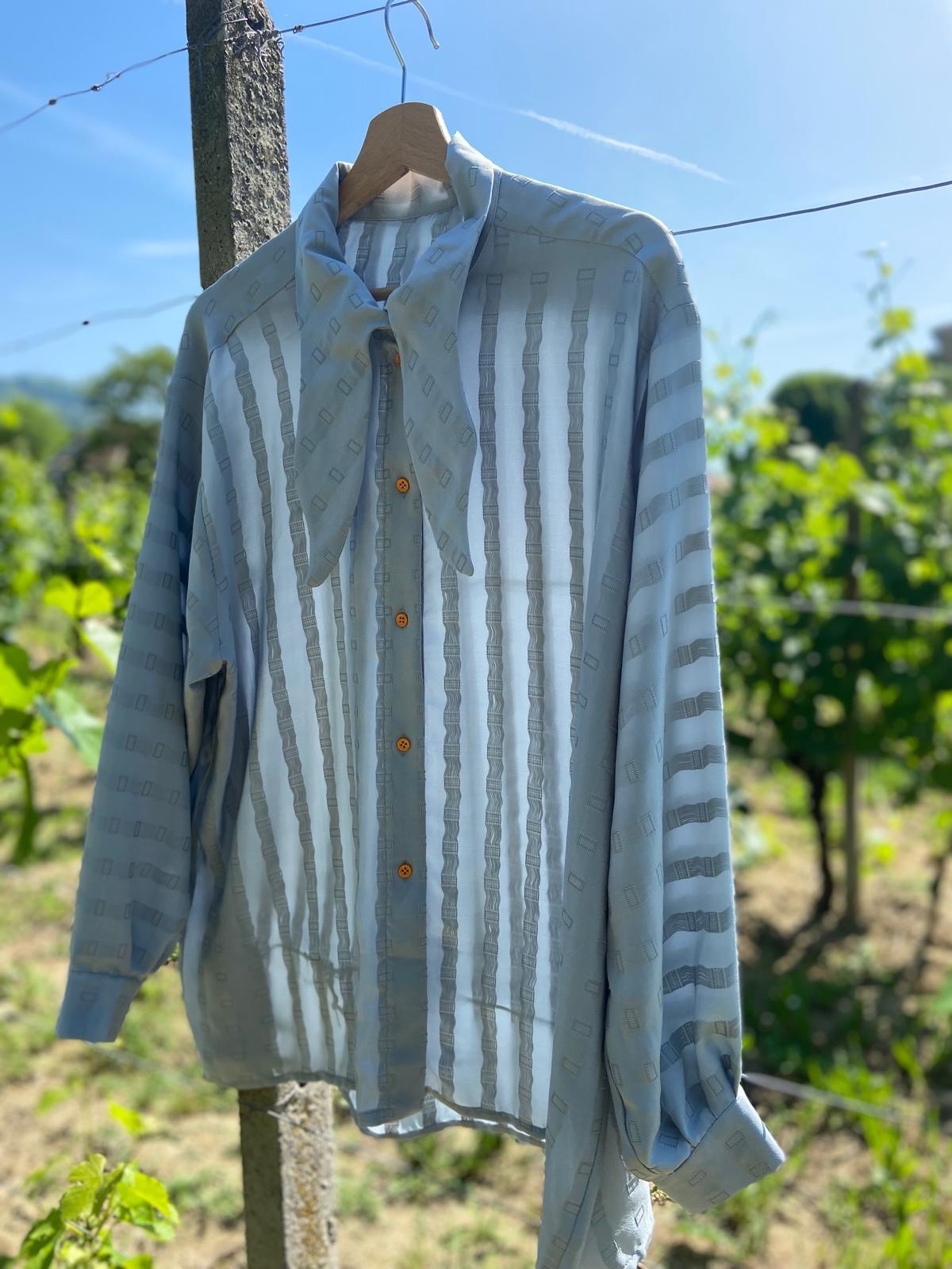 Artemisia seta azzurro polvere - immagine 5