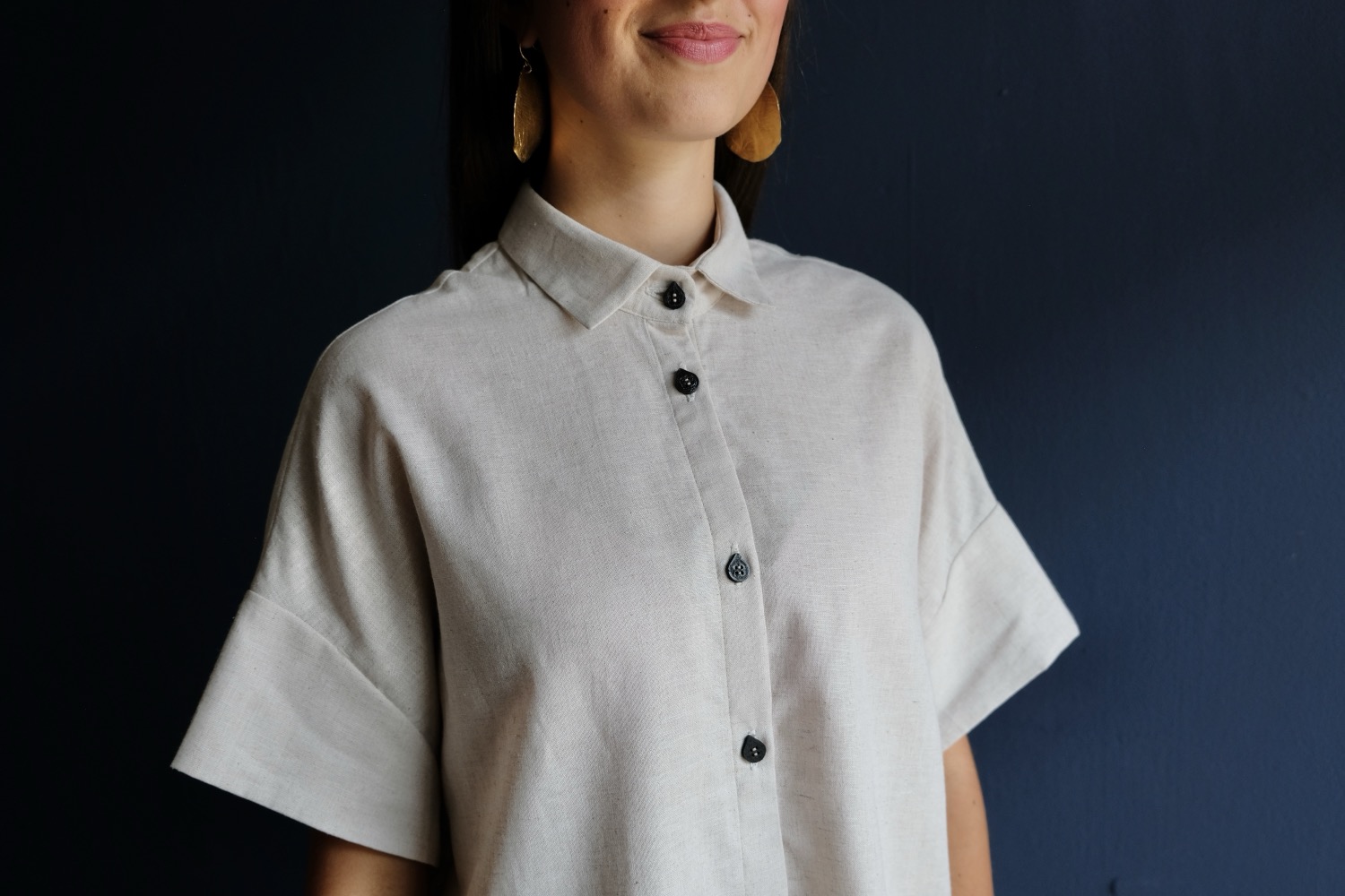 CAMICIA PIPERITA TINTA NATURALE - immagine 4